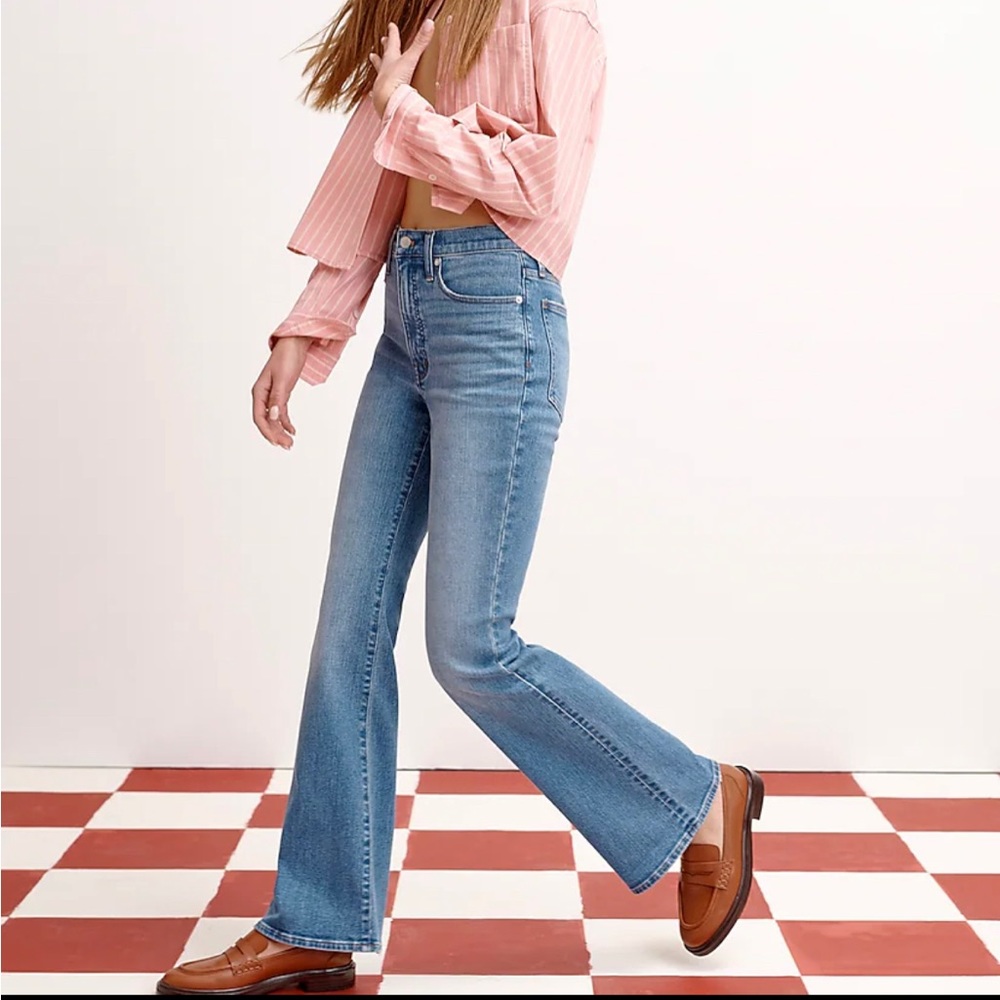 NWT Madewell Petite Skinny Flare Jeans in Fairson Wash Size 29P